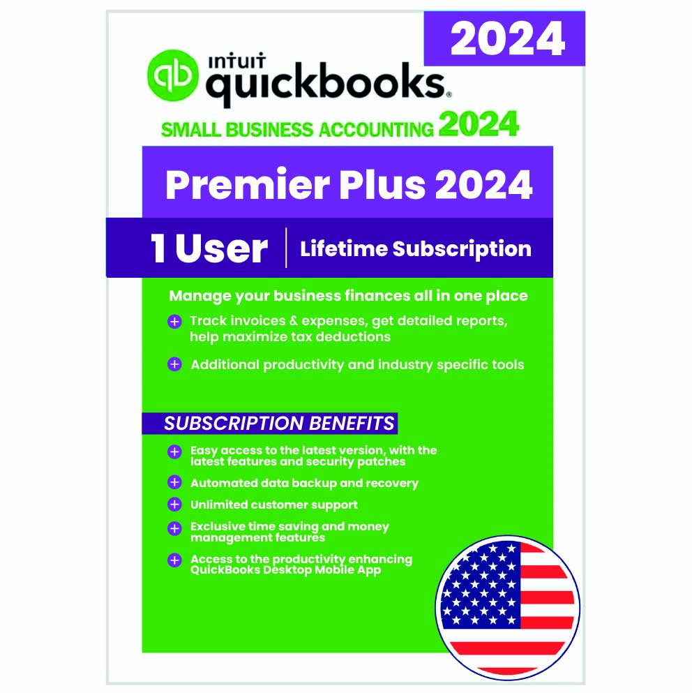 QuickBooks Premier Plus 2024 – 1 User | Lifetime Activation