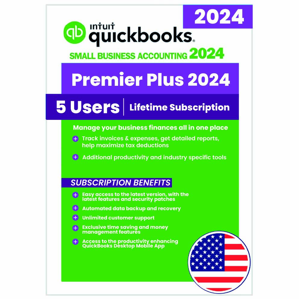 QuickBooks Premier Plus 2024 – 5 Users | Lifetime Activation